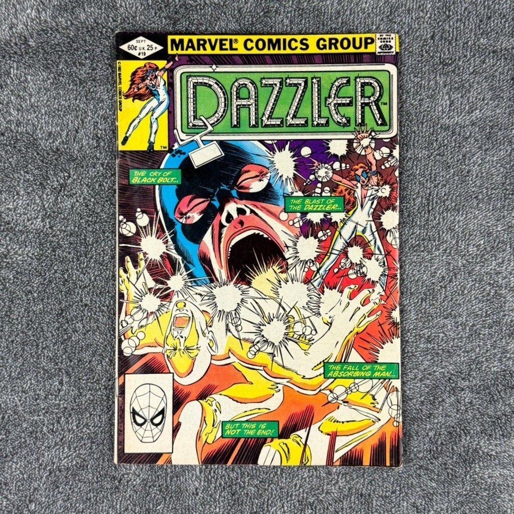 Marvel Comics Dazzler #19 Sept 1982 Black‎ Bolt Absorbing Man Bronze Age Comic
